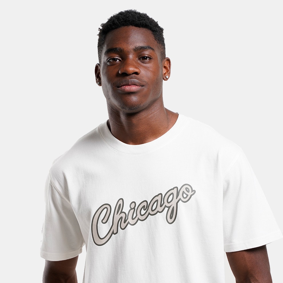 Mitchell & Ness NBA Chicago Bulls Off White Men's T-shirt