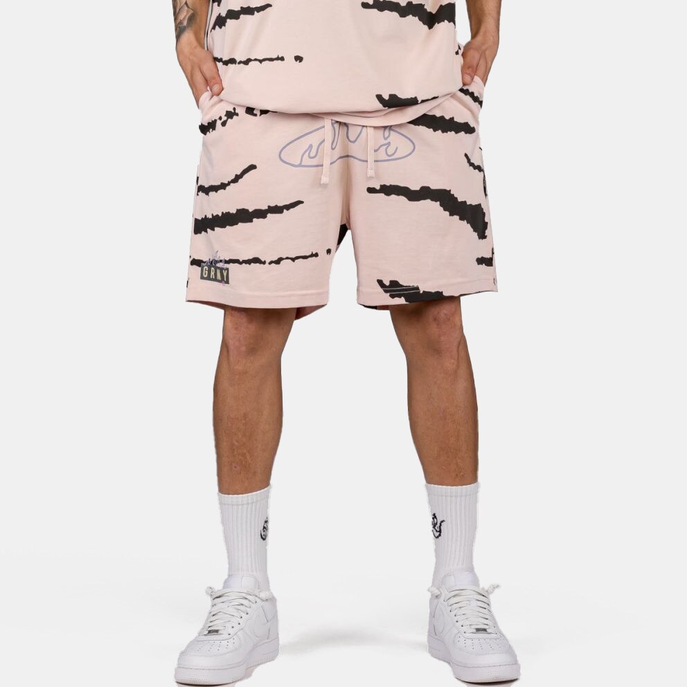 Grimey Cloven Tongues All Over Print Sweatshorts