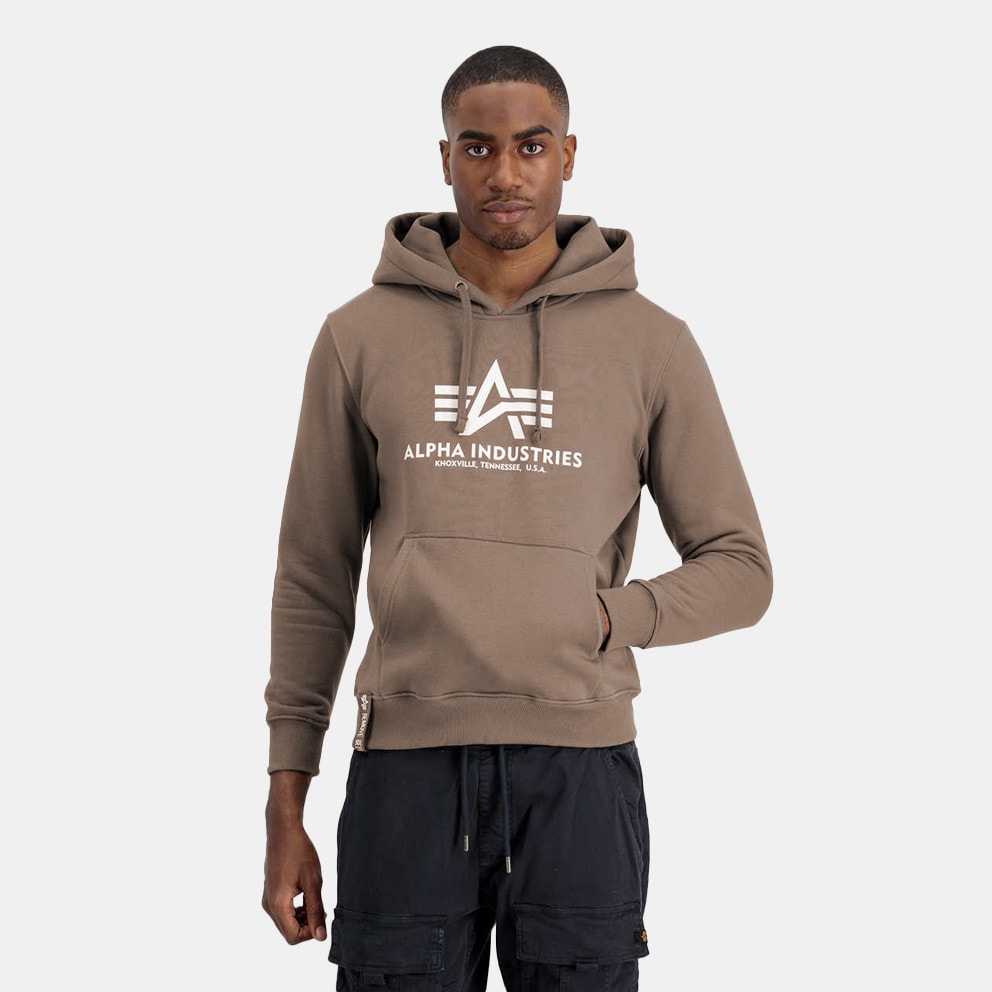 Alpha Industries Basic Ανδρική Μπλούζα με Κουκούλα