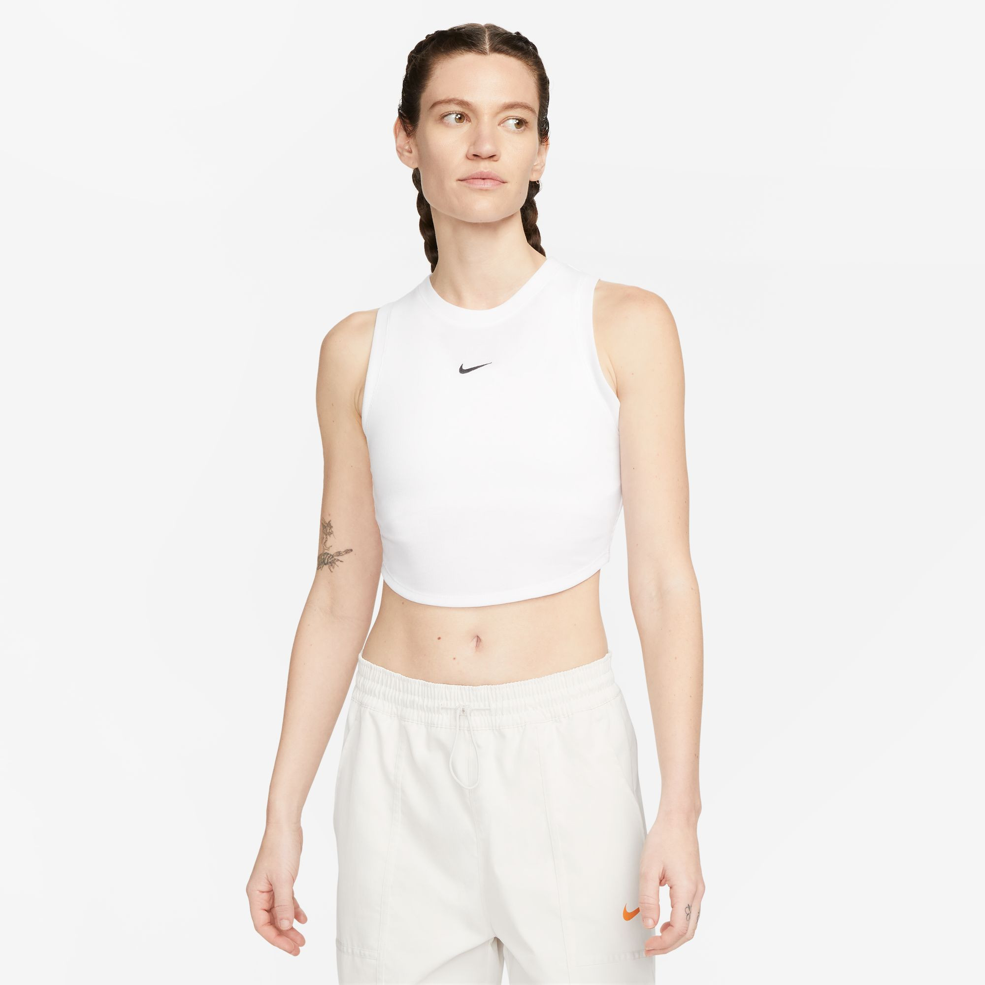 Nike Sportswear Essential Rib Cropped Γυναικεία Αμάνικη Μπλούζα (9000151901_1540)