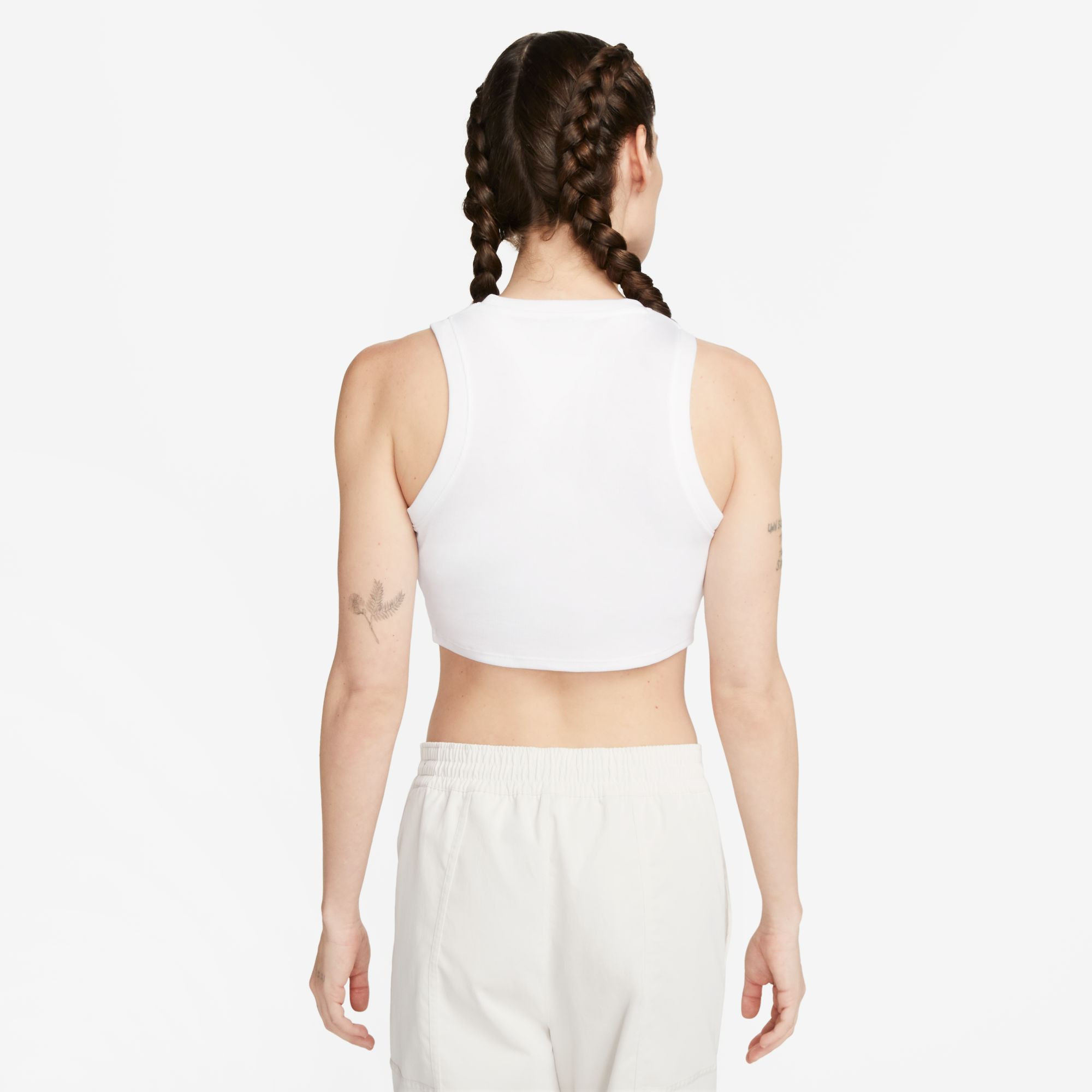 Nike Sportswear Essential Rib Cropped Γυναικεία Αμάνικη Μπλούζα (9000151901_1540) φωτογραφία