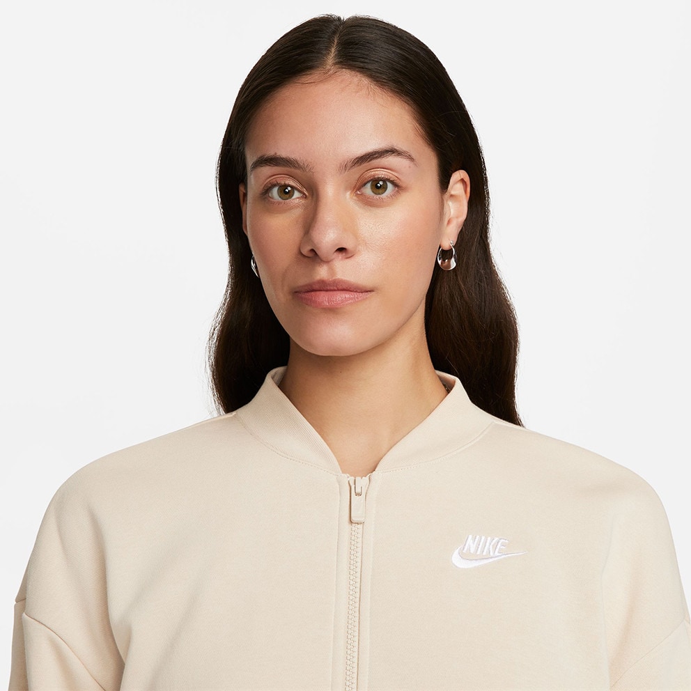 Nike Sportswear Club Fleece Women's Jacket Beige FB7278-126