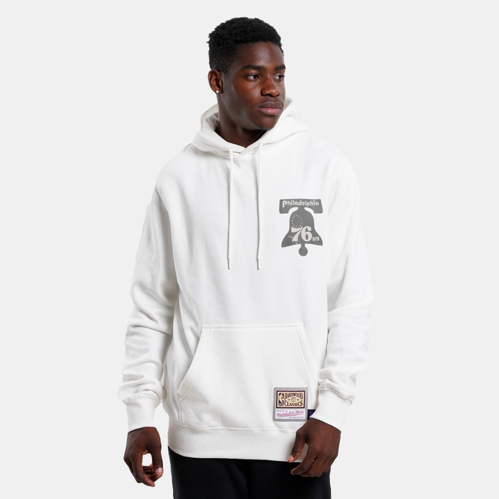 Mitchell & Ness NBA Philadelphia 76ers Cream Ανδρική Μπλούζα με Κουκούλα (9000158674_11977)