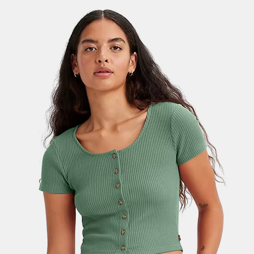 Levi's Lw Rt Women's Crop Top Green A3389-0009