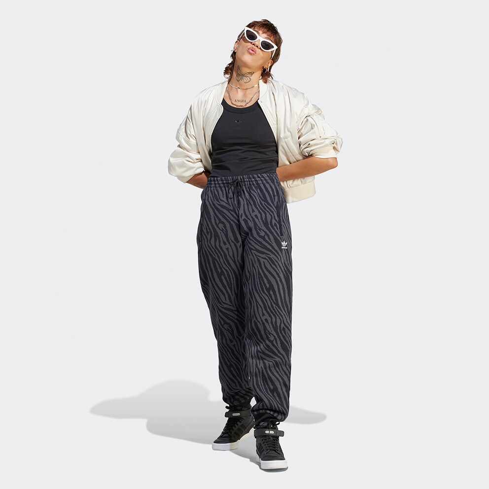 adidas Originals Essentials Allover Zebra Animal Print Women's Jogger Pants
