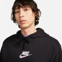 Nike Club Ανδρική Μπλούζα Φούτερ με Κουκούλα