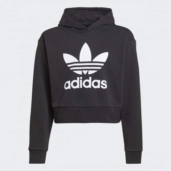 adidas Originals Adicolour Cropped Παιδική Μπλούζα με Κουκούλα