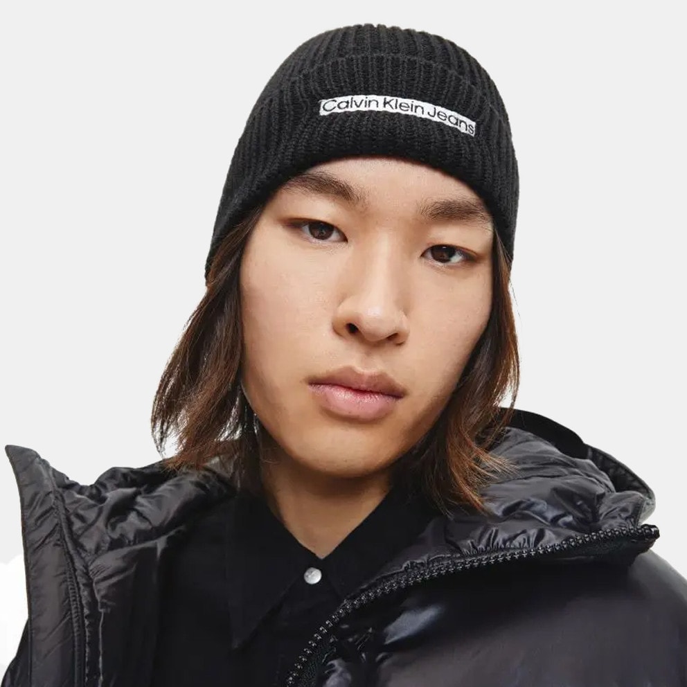 Calvin Klein Institutional Patch Beanie