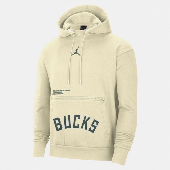 Men's Milwaukee Bucks Blank Cream Hoodie on sale,for Cheap