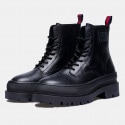 Tommy Jeans Leather Foxing Lace Up Ανδρικά Μποτάκια