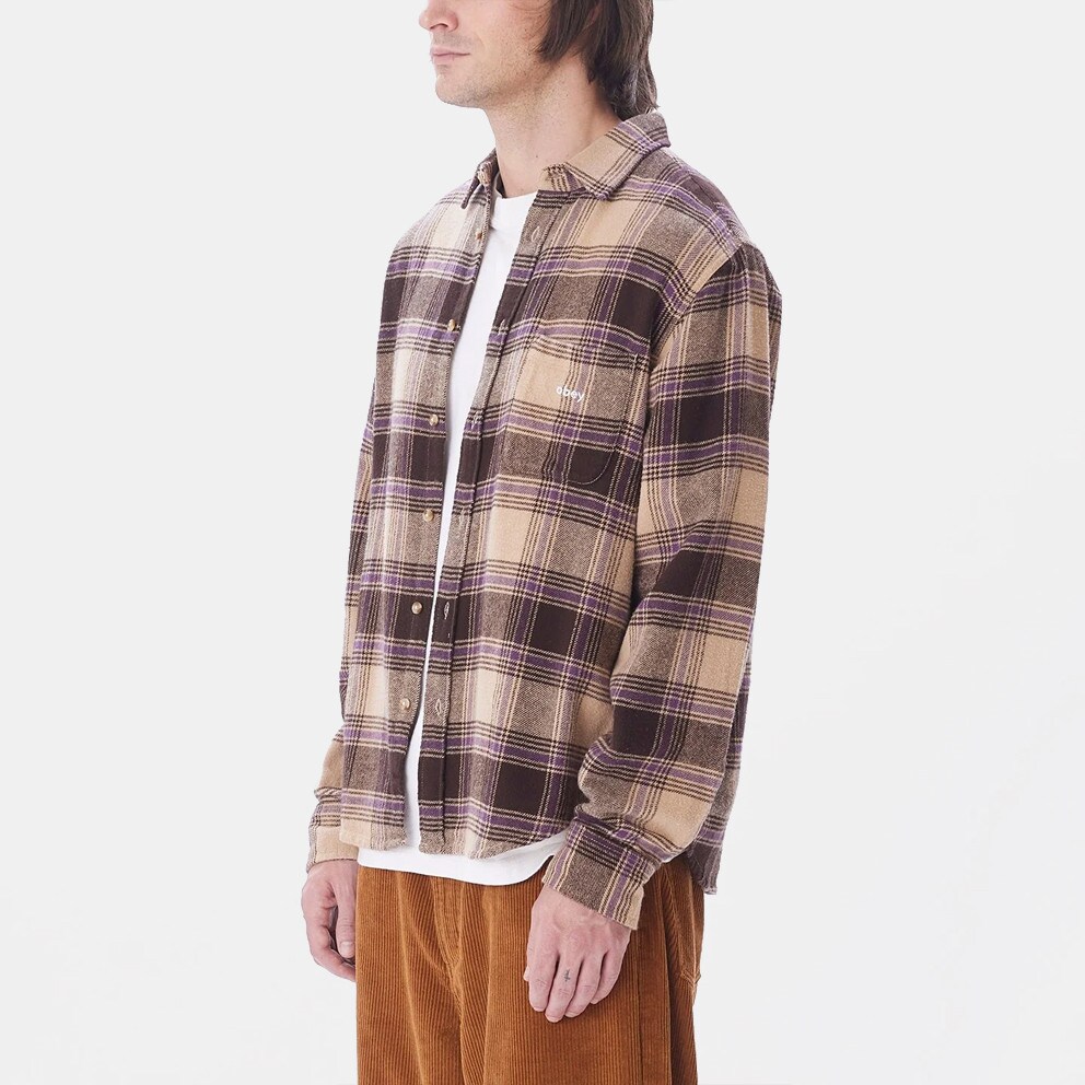 Obey Alex Woven Longsleeve Regular Fit Ανδρικό Πουκάμισο
