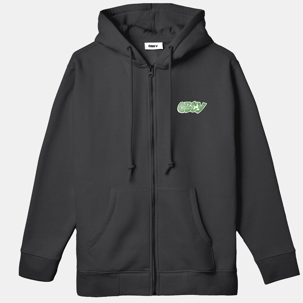 Obey City Watch Dog Premium Zip Hooded Fleece