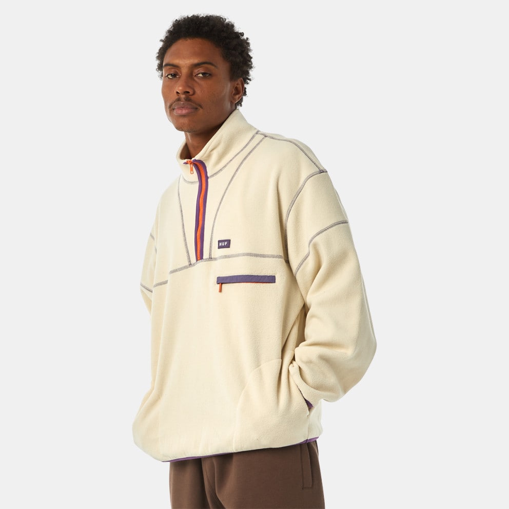 Huf Huf Elysian Quarter Zip Fleece Ανδρική Μπλούζα (9000162562_1554)