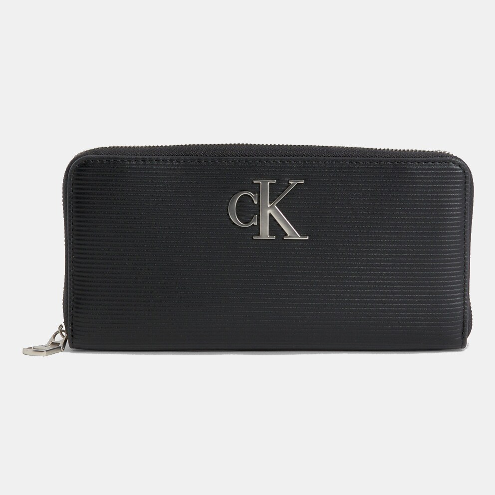 Calvin Klein Minimal Monogram Zip Around Γυναικείο Πορτοφόλι