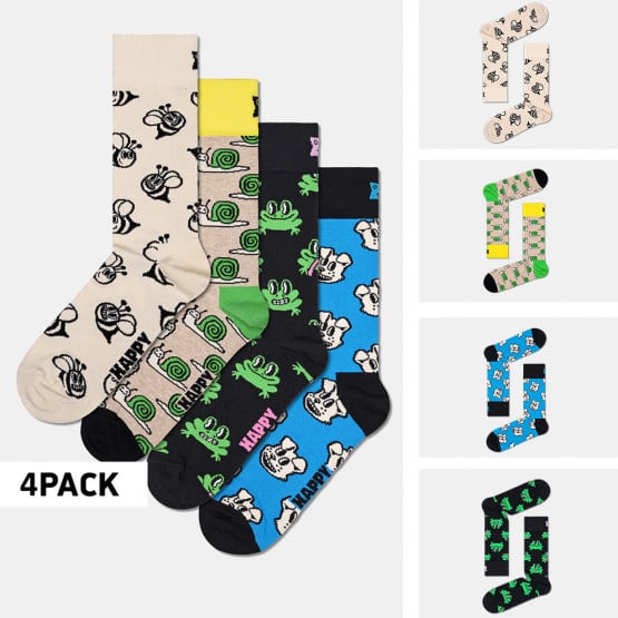 Happy Socks 4-Pack Happy Animals Socks Gift Set