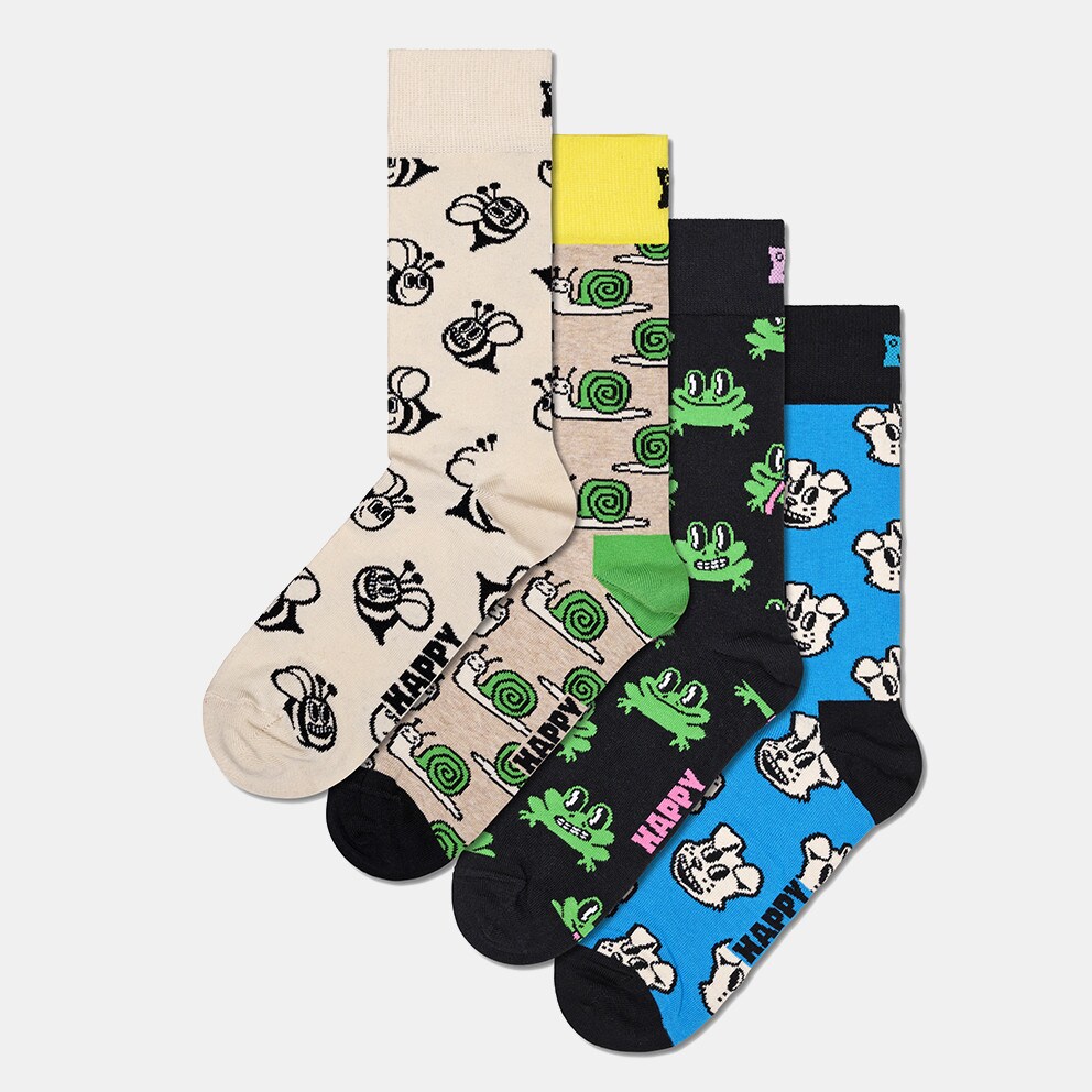 Happy Socks Happy Animals 4-Pack Unisex Σετ Δώρου