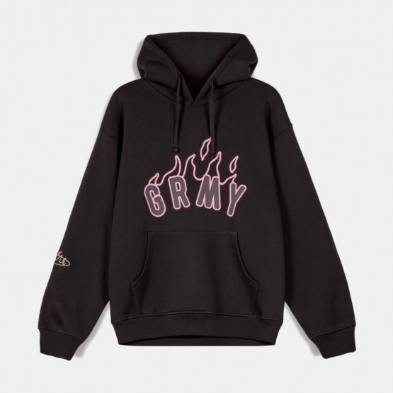 Grimey Melted Stone Vintage Hoodie Black