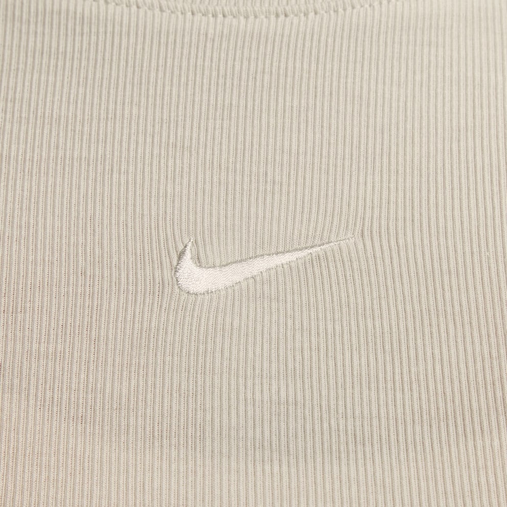 Nike Sportswear Ribbed Women's Cropped Long Sleeves T-shirt