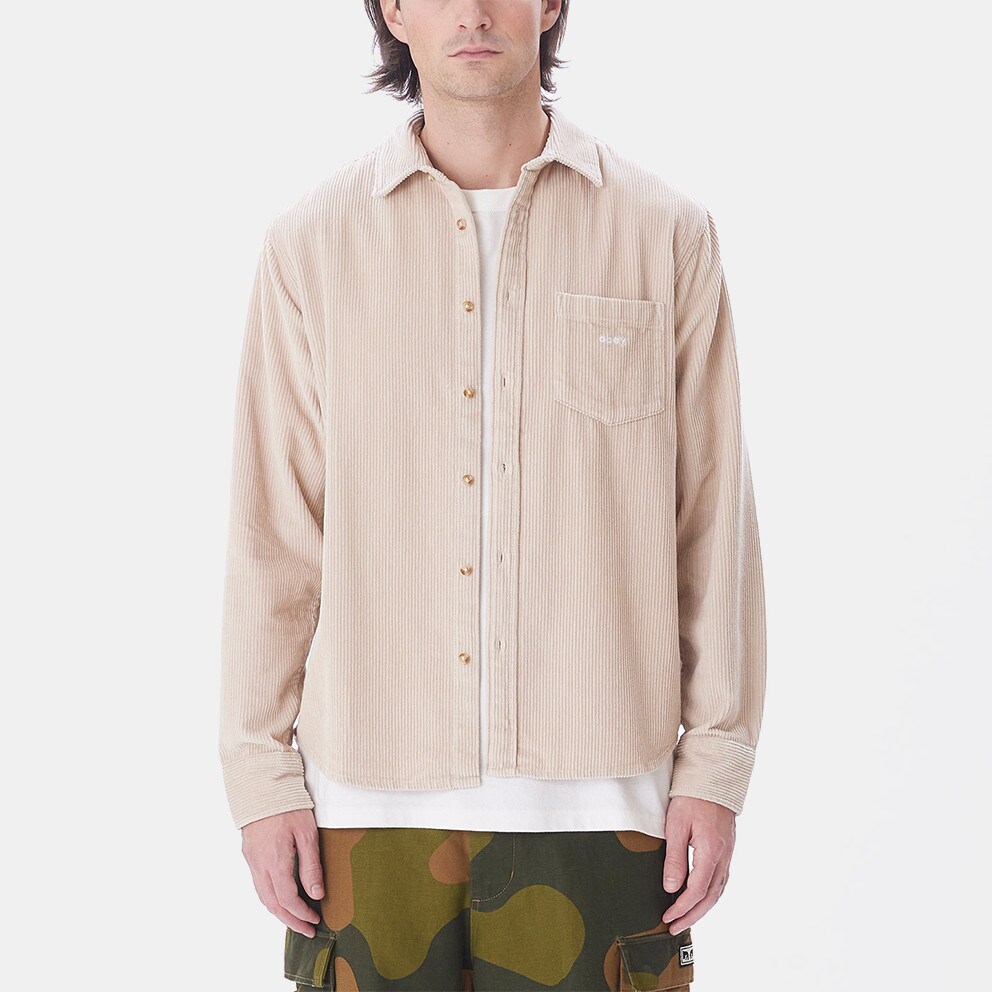 Obey Miles Woven Longsleeve Regular Fit Ανδρικό Πουκάμισο