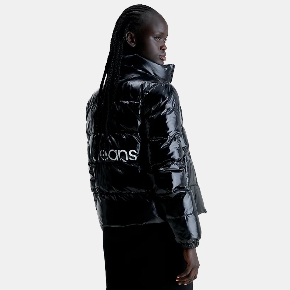 Calvin Klein Shiny Short Fitted Jacket