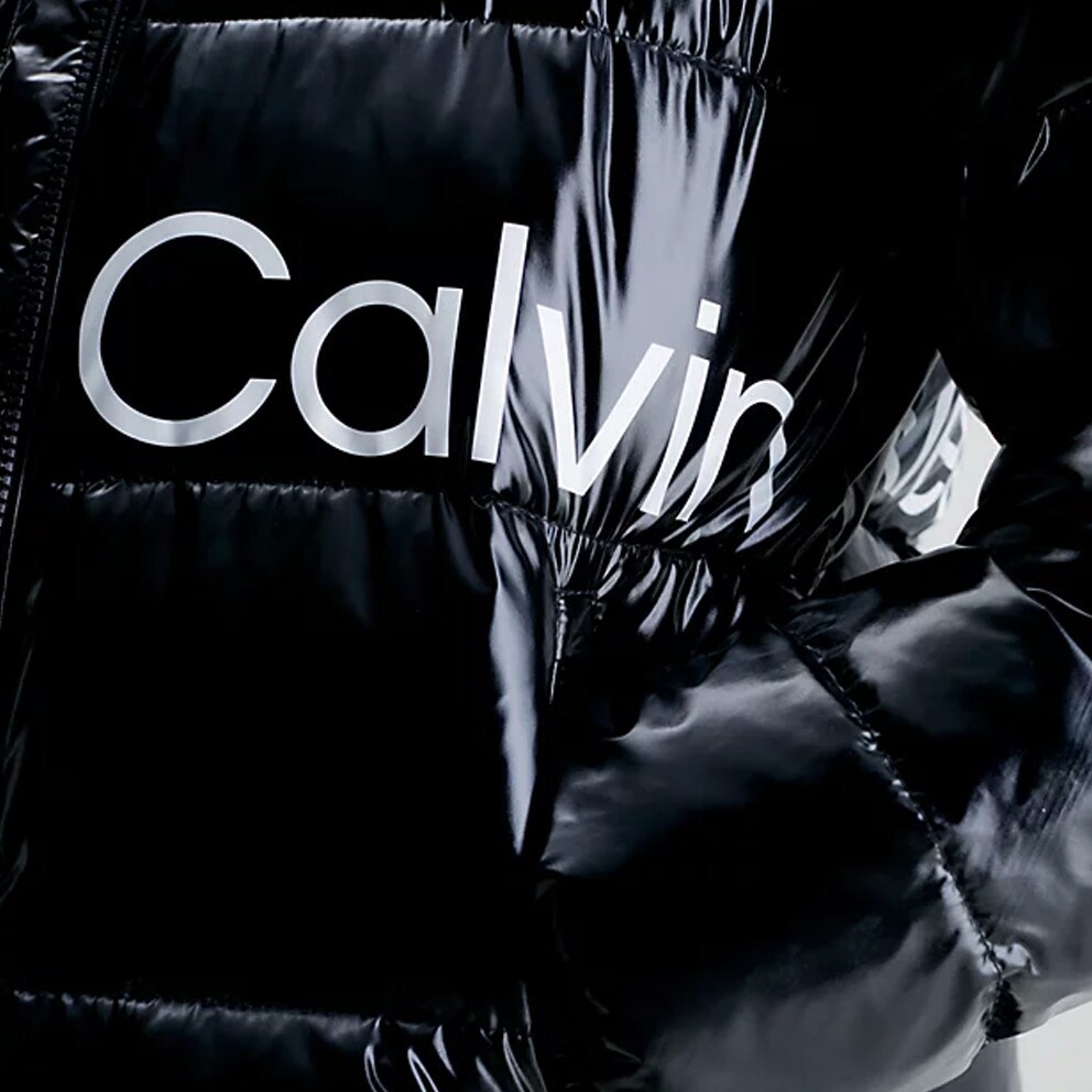 Calvin Klein Shiny Short Fitted Jacket