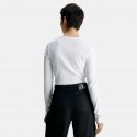 Calvin Klein Woven Label Rib Women's Shirt
