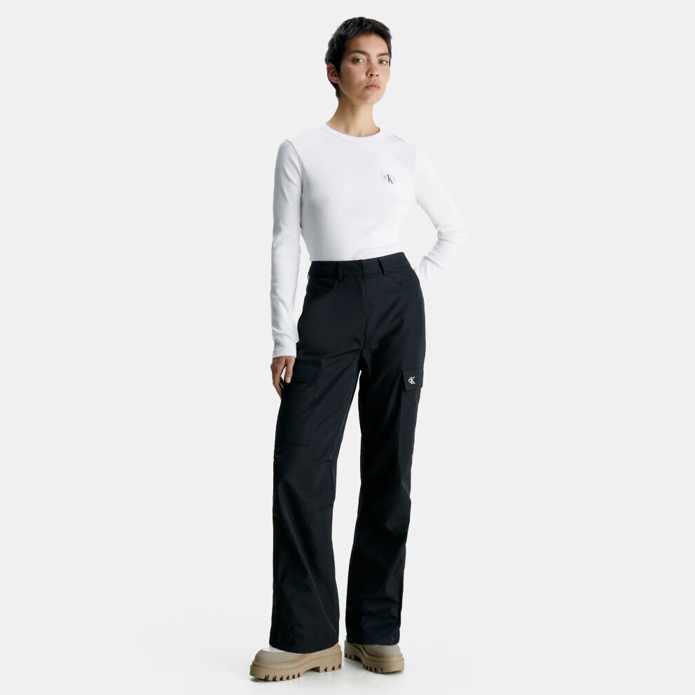 Calvin Klein Woven Label Rib Women's Shirt