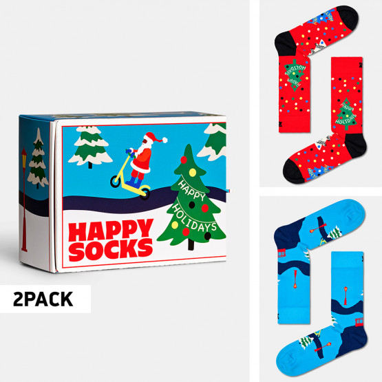 Happy Socks Happy Holidays Socks 2-Pack Gift Box