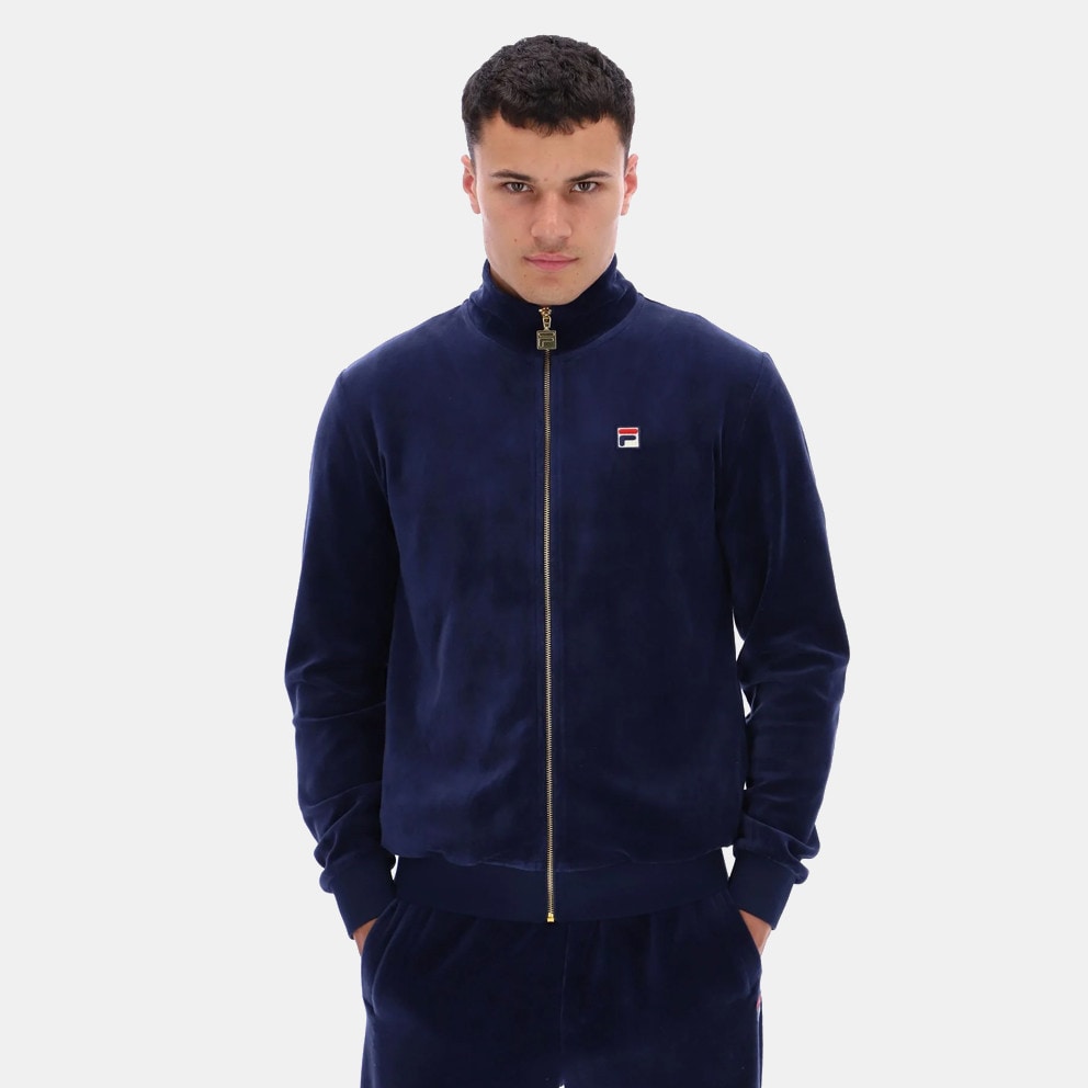 Fila Heritage Marc Velour Men s Track Top Blue FW23MH033 410