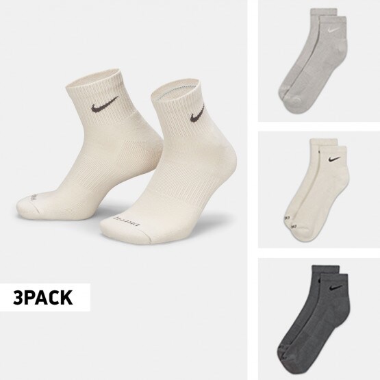 Nike Everyday Plus Cushioned Training Ankle 3-Pack Unisex Socks