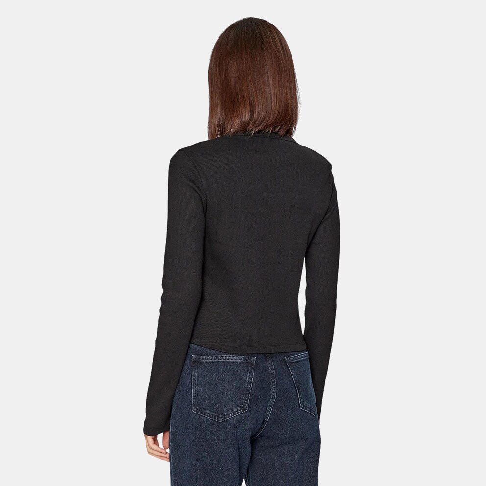 Calvin Klein Woven Label Rib Long Sleeve