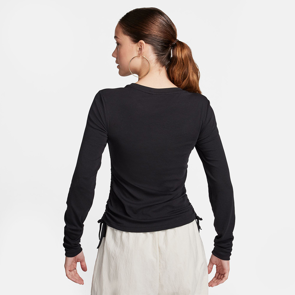 Nike Sportswear Ribbed Women's Cropped Long Sleeves T-shirt