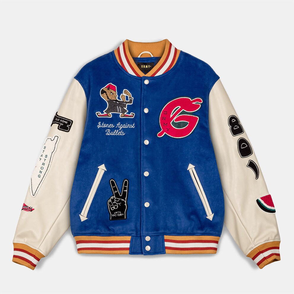 Grimey Nablus Baseball Jacket Blue