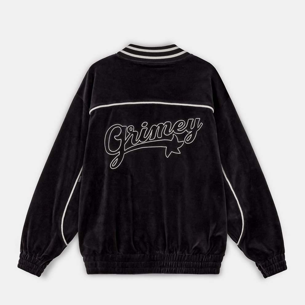 Grimey Madrid Velvet Track Jacket Black