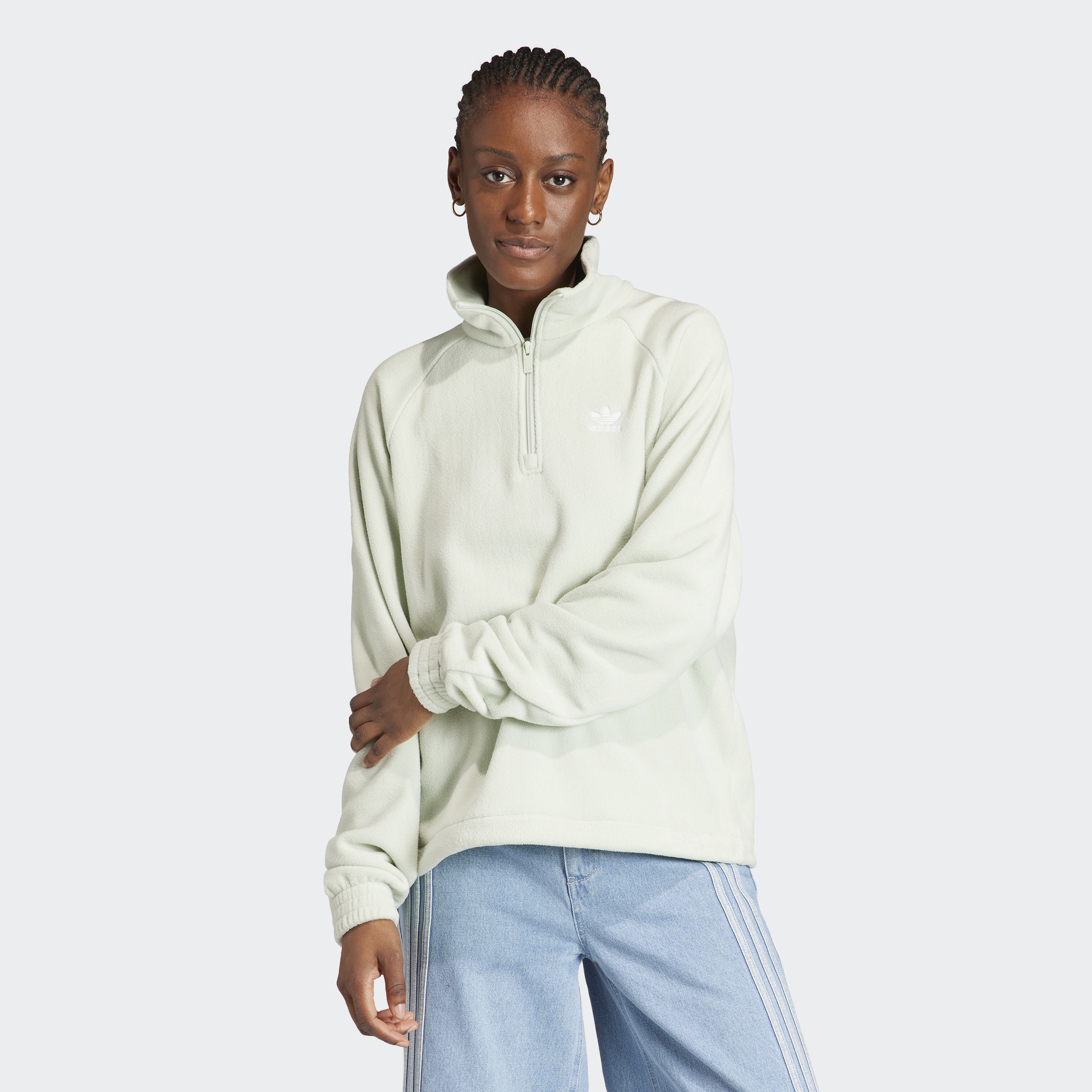 adidas Originals 1 4 Zip LINGRN IS5242