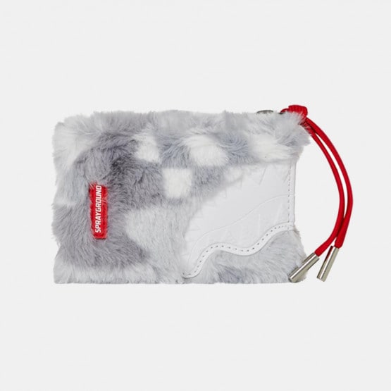 Sprayground White Fur 3Am Wallet