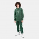 Nike Club Milwaukee Bucks Logo Fleece Παιδική Μπλούζα με Κουκούλα