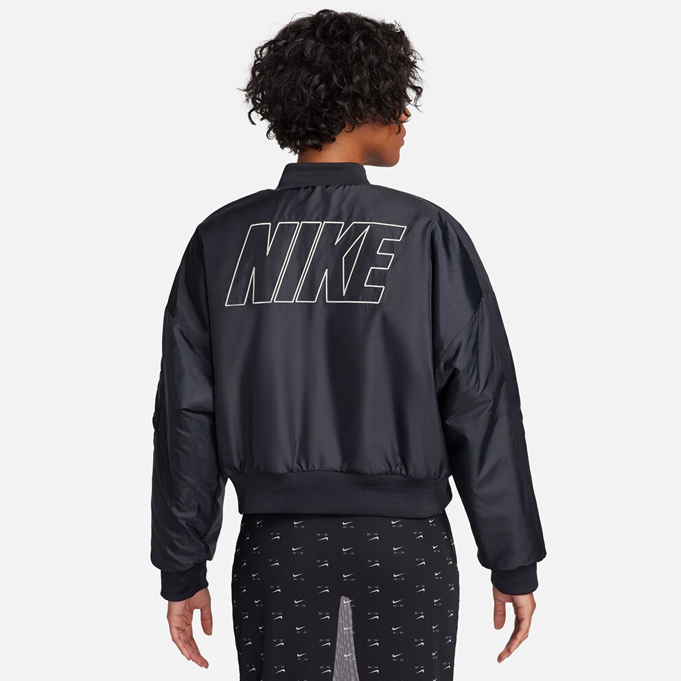 Nike Sportswear Faux Fur Bombeer Γυναικείο Μπουφάν