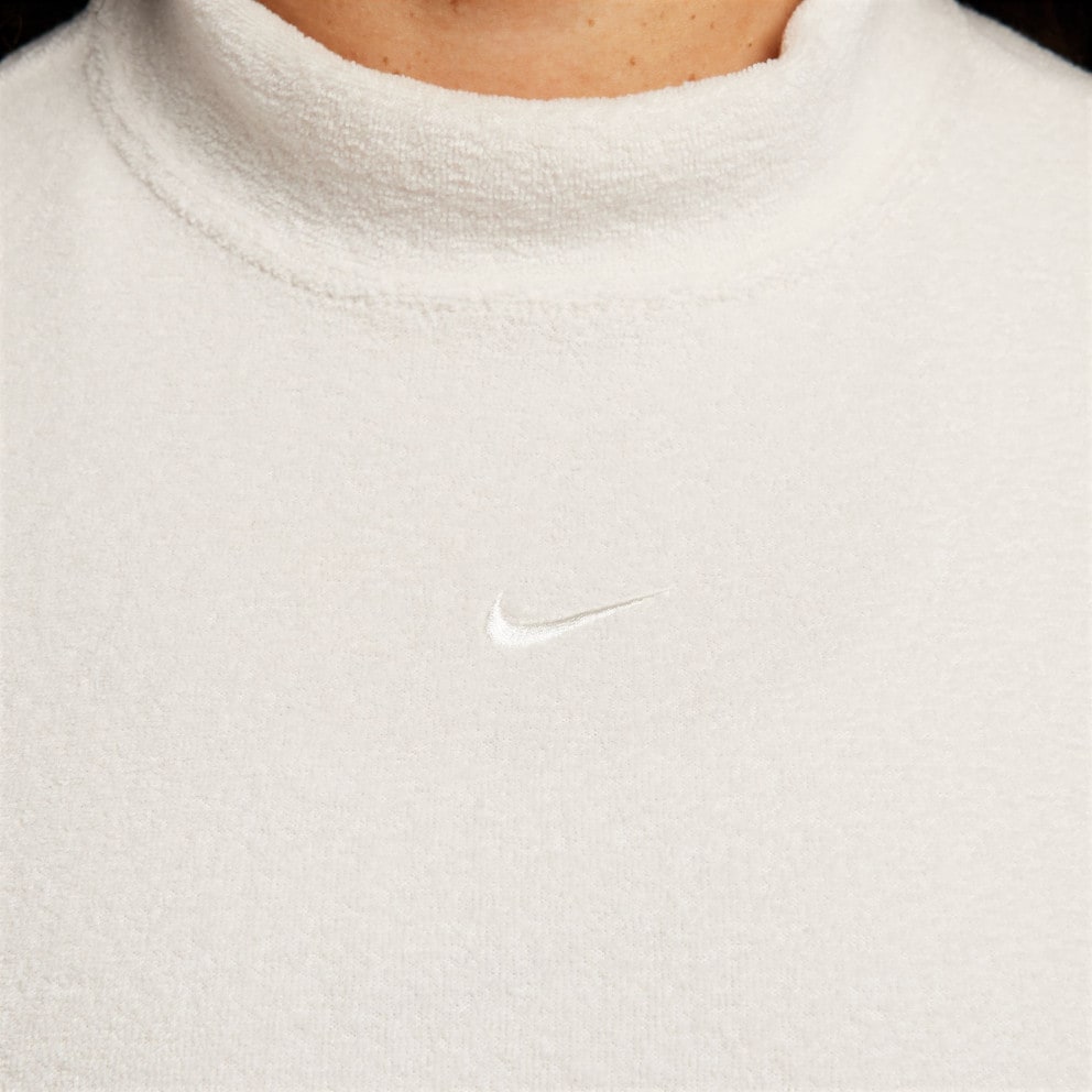 Nike Sportswear Phoenix Plush Γυναικεία Cropped Μπλούζα με Μακρύ Μανίκι