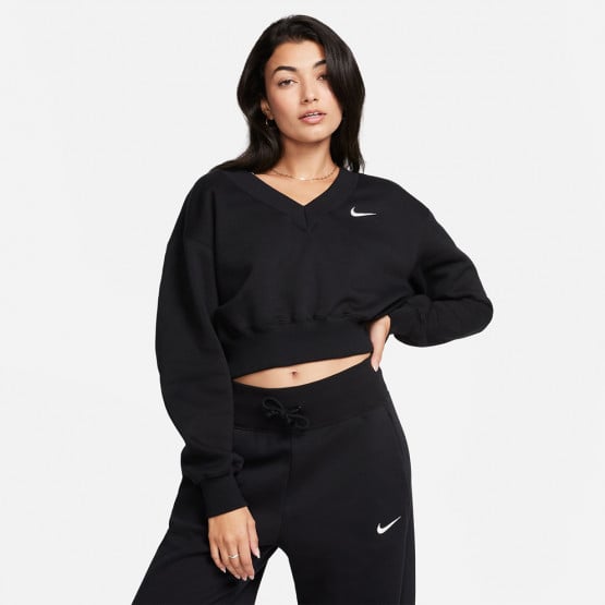 Nike Sportswear Phoenix Fleece Γυναικείο Cropped Φούτερ