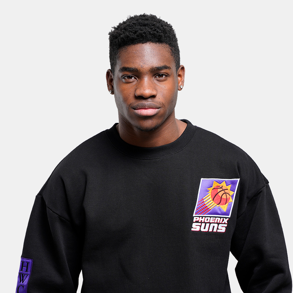 Mitchell & Ness NBA Phoenix Suns Team First Satin Fleece Crew Ανδρική Μπλούζα Φούτερ