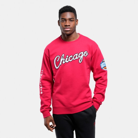 Mitchell & Ness NBA Chicago Bulls There And Back Fleece Crew Ανδρική Μπλούζα Φούτερ