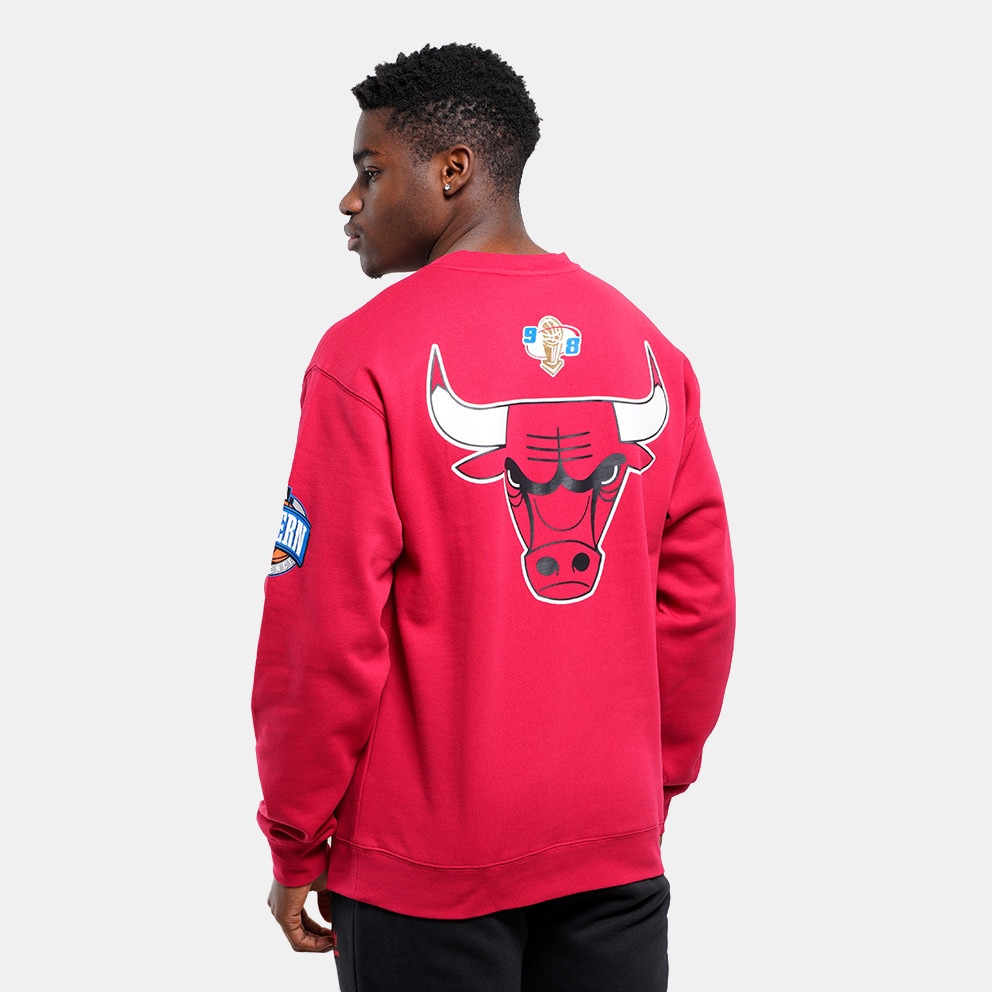 Mitchell & Ness NBA Chicago Bulls There And Back Fleece Crew Ανδρική Μπλούζα Φούτερ