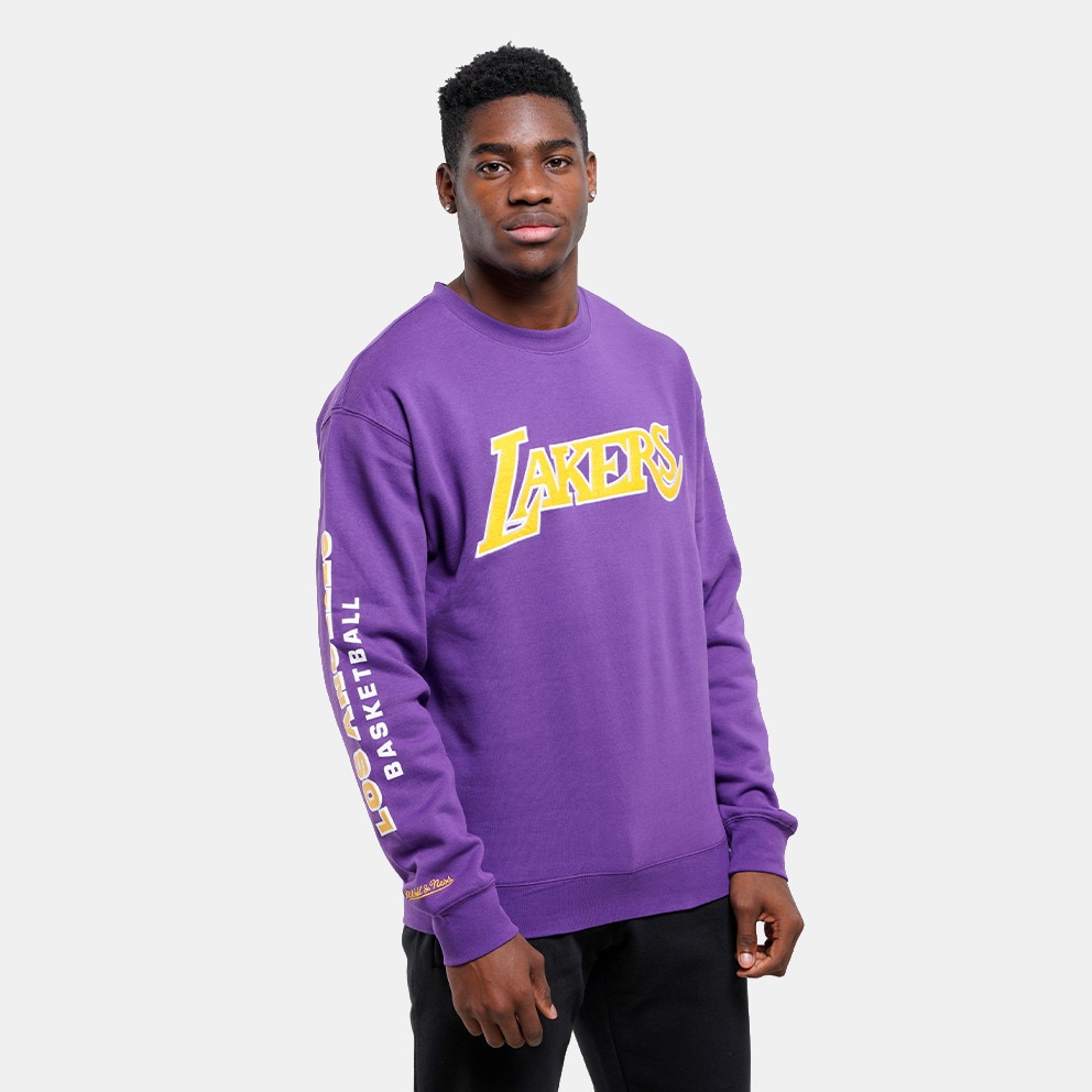 Mitchell & Ness Mitchell & Ness NBA Los Angeles Lakers There And Back Fleece Crew Ανδρική Μπλούζα Φούτερ (9000181407_3149)