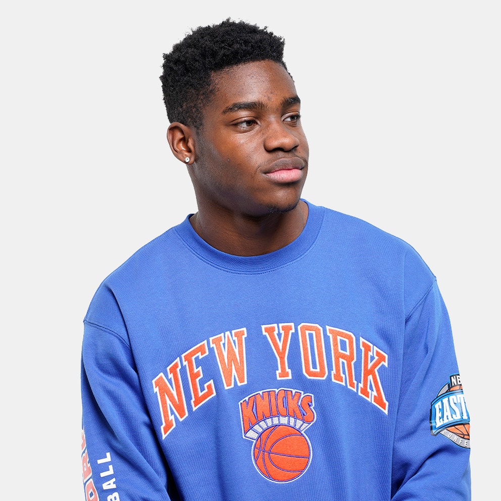 Mitchell & Ness NBA New York Knicks There And Back Fleece Crew Ανδρική Μπλούζα Φούτερ