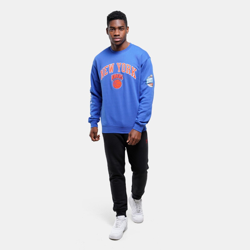 Mitchell & Ness NBA New York Knicks There And Back Fleece Crew Ανδρική Μπλούζα Φούτερ