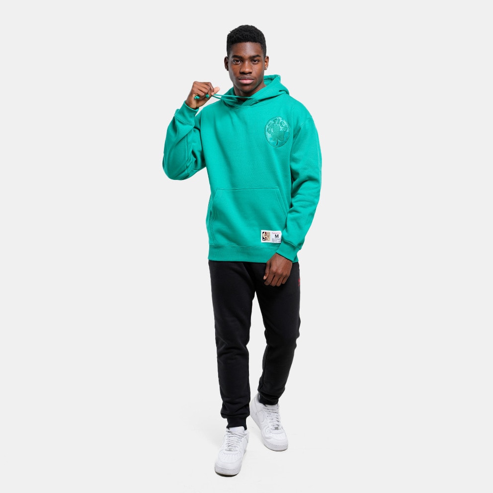 Mitchell & Ness NBA Boston Celtics Tonal Logo Heavyweight Fleece Ανδρική Μπλούζα με Κουκούλα