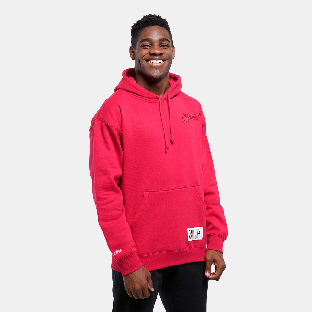 Mitchell & Ness NBA Chicago Bulls Tonal Logo Heavyweight Fleece Ανδρική Μπλούζα με Κουκούλα (9000181413_1723)