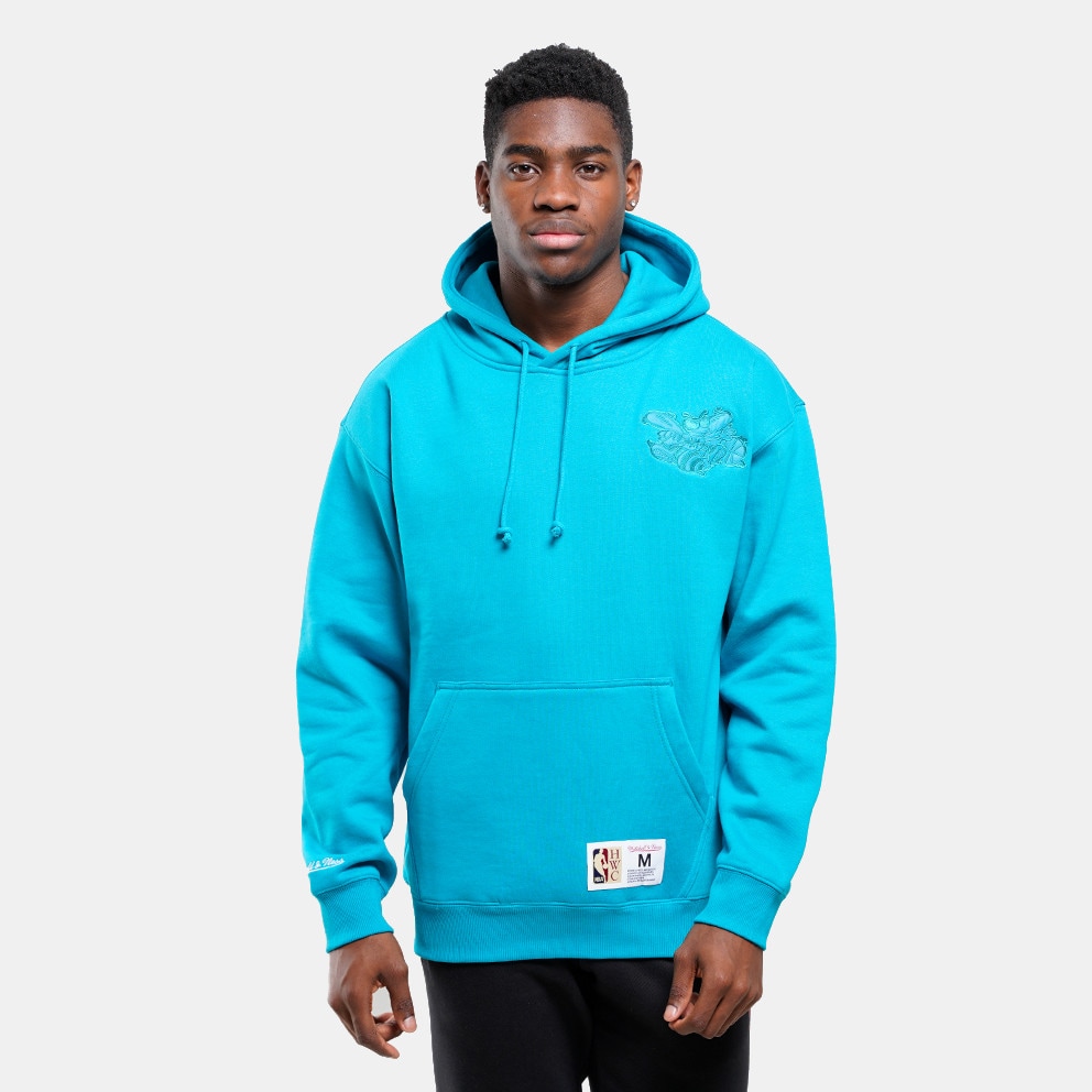 Mitchell & Ness NBA Charlotte Hornets Tonal Logo Heavyweight Fleece Ανδρική Μπλούζα με Κουκούλα (9000181414_76722)