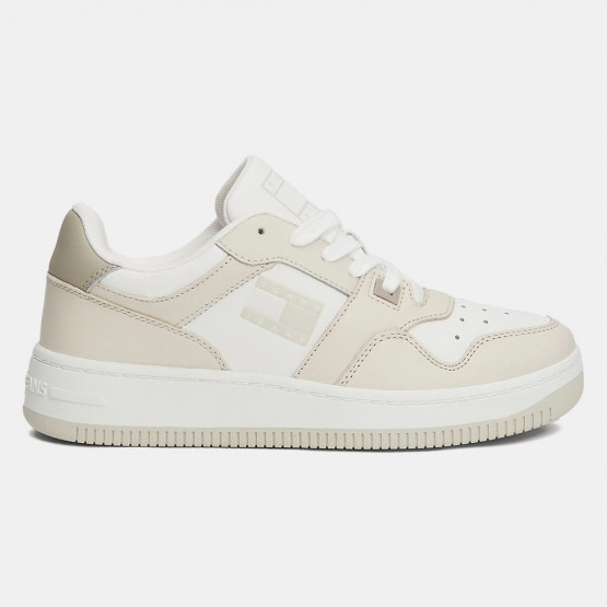 Tommy Jeans Retro Basket Tonal Logo Women s Shoes Beige EN0EN02483 ACG